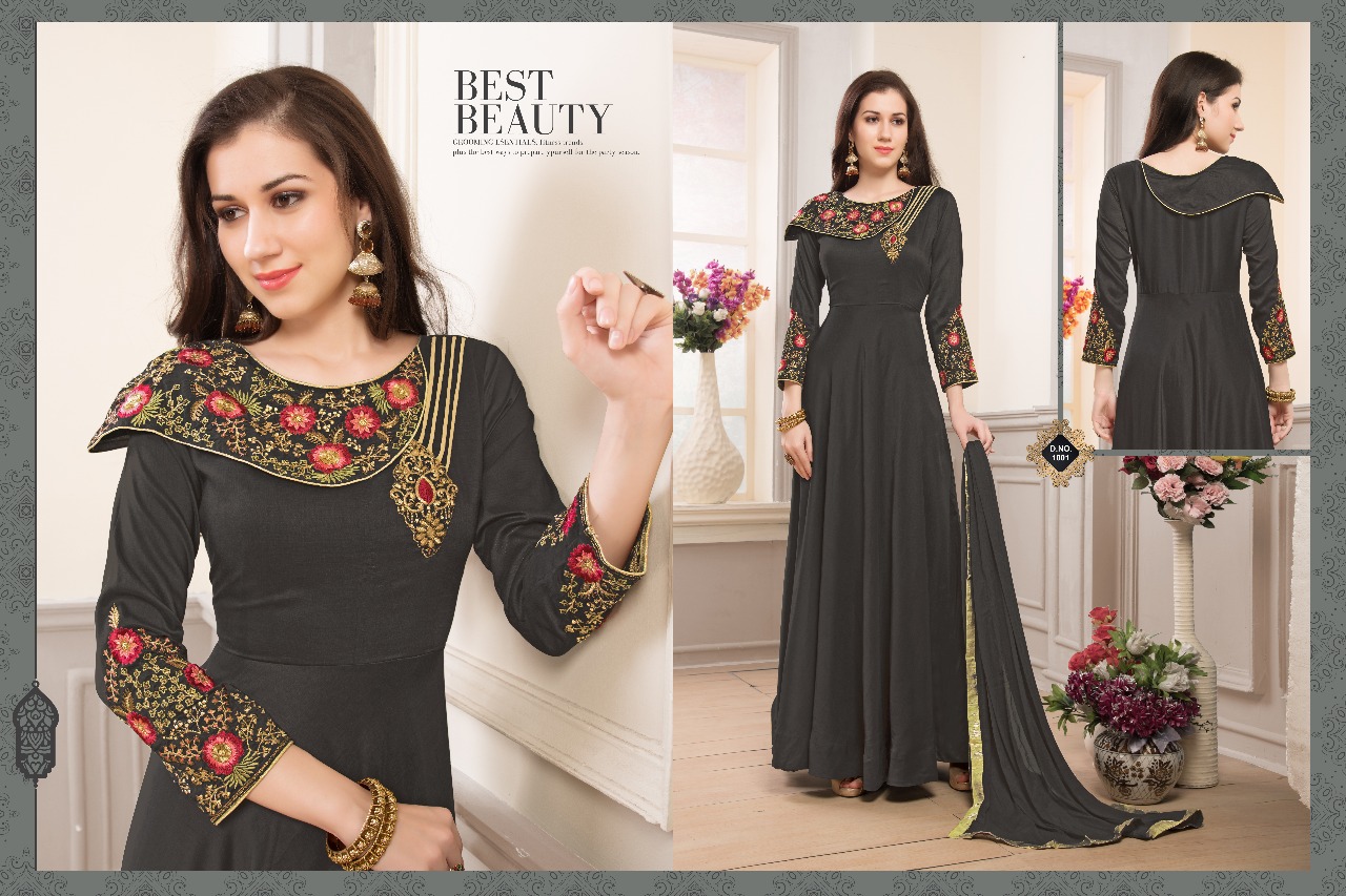 Pal Pal Vol-1 By Kajri Style 1001 To 1006 Series Designer Beautiful Stylish Fancy Colorful Party Wear & Occasional Wear Silk Embroidered Dresses At Wholesale Price