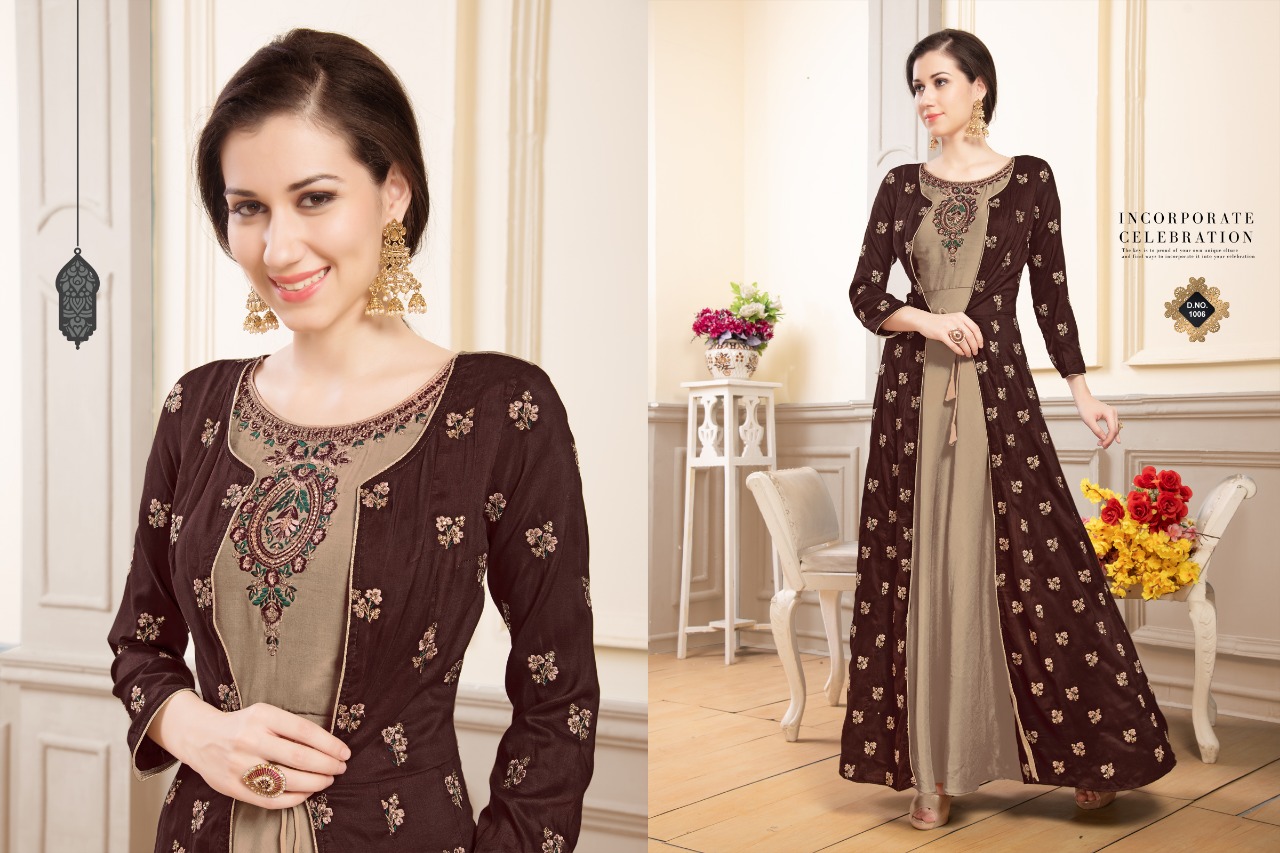 Pal Pal Vol-1 By Kajri Style 1001 To 1006 Series Designer Beautiful Stylish Fancy Colorful Party Wear & Occasional Wear Silk Embroidered Dresses At Wholesale Price