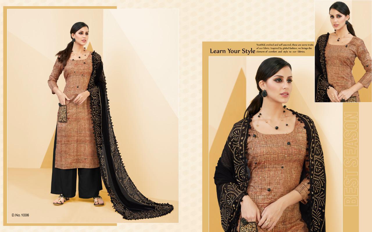Palzo Beauty By Amrut Varsha Creation 1001 To 1008 Series Beautiful Suits Stylish Fancy Colorful Casual Wear & Ethnic Wear Collection Pure Cotton Print Dresses At Wholesale Price