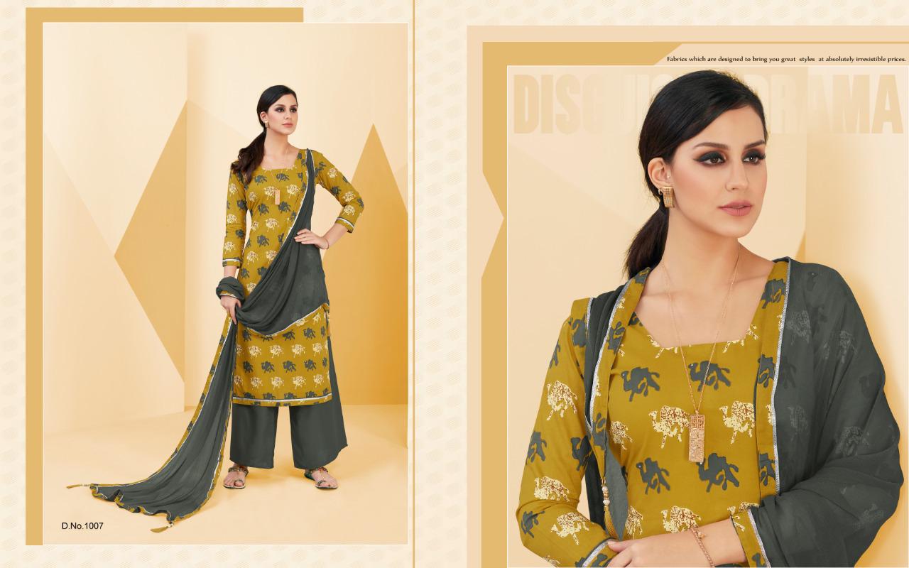 Palzo Beauty By Amrut Varsha Creation 1001 To 1008 Series Beautiful Suits Stylish Fancy Colorful Casual Wear & Ethnic Wear Collection Pure Cotton Print Dresses At Wholesale Price