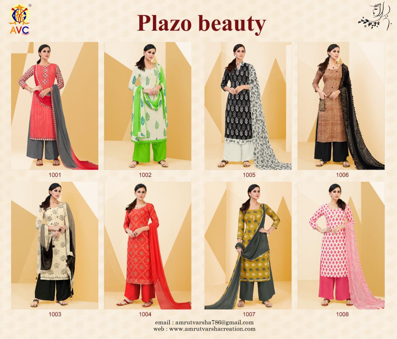 Palzo Beauty By Amrut Varsha Creation 1001 To 1008 Series Beautiful Suits Stylish Fancy Colorful Casual Wear & Ethnic Wear Collection Pure Cotton Print Dresses At Wholesale Price