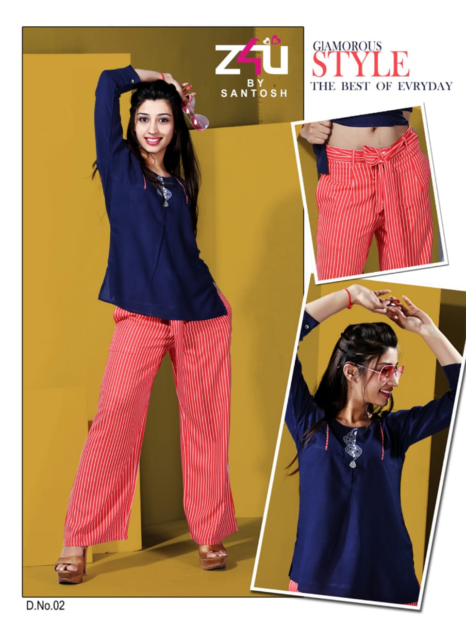 Palazzo Beauty By Z4u 01 To 09 Series Beautiful Stylish Fancy Colorful Ready To Wear & Casual Wear Pure Rayon Kurtis & Palazzo At Wholesale Price