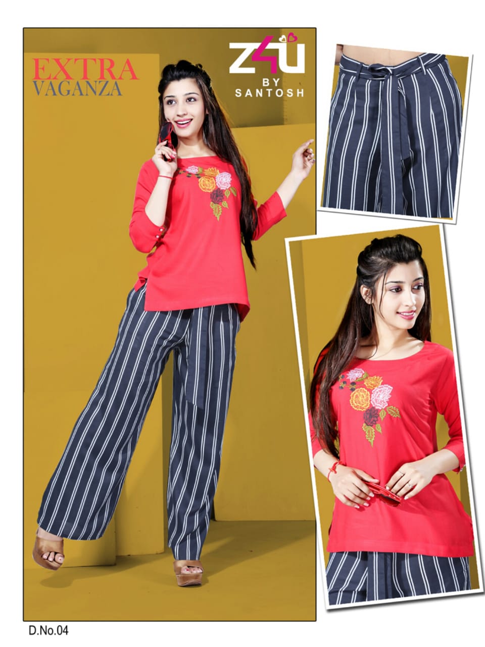 Palazzo Beauty By Z4u 01 To 09 Series Beautiful Stylish Fancy Colorful Ready To Wear & Casual Wear Pure Rayon Kurtis & Palazzo At Wholesale Price