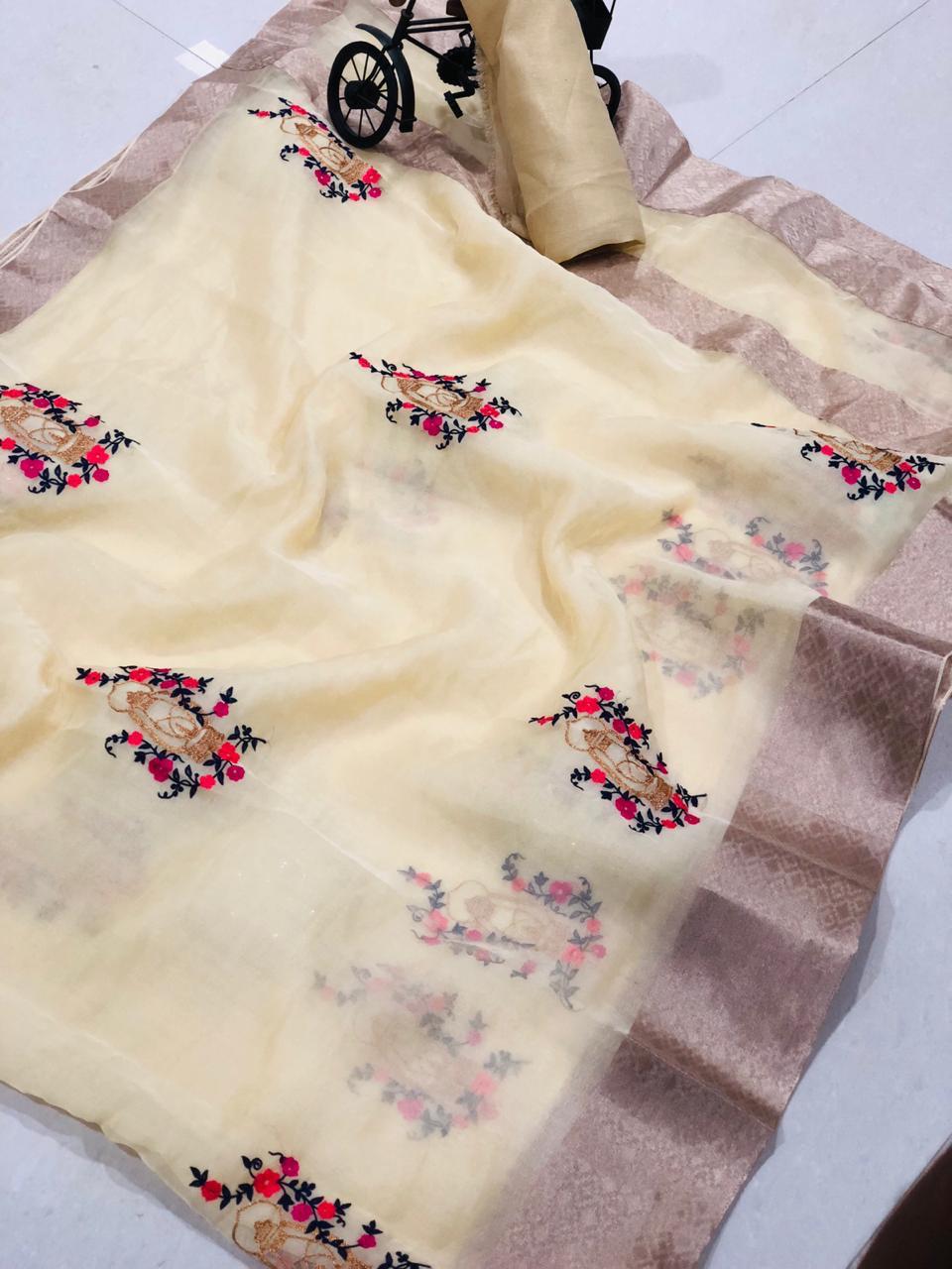 Panalal By Sva Designer Indian Traditional Wear Collection Beautiful Stylish Fancy Colorful Party Wear & Occasional Wear Pure Organza Sarees At Wholesale Price
