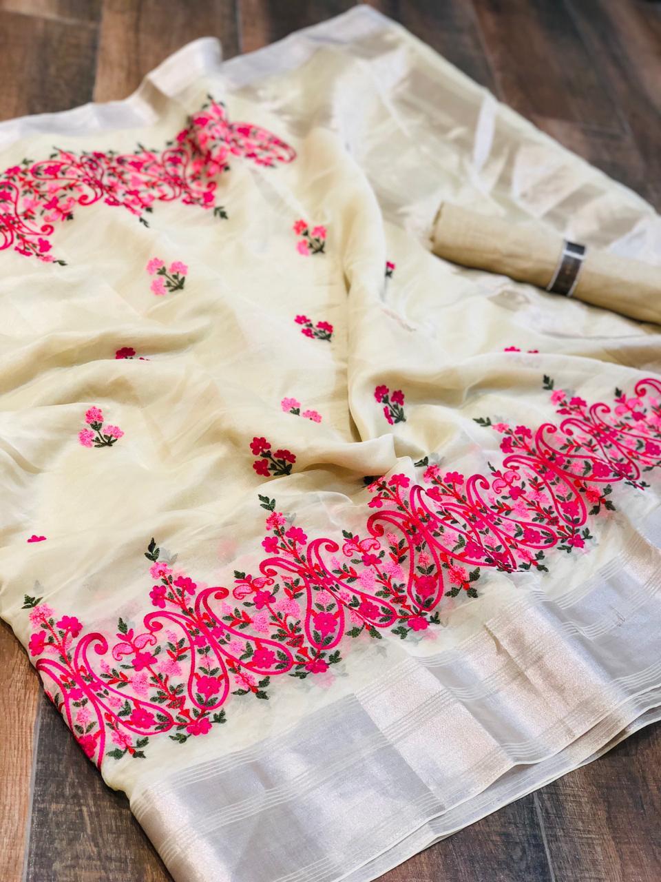 Panalal By Sva Designer Indian Traditional Wear Collection Beautiful Stylish Fancy Colorful Party Wear & Occasional Wear Pure Organza Sarees At Wholesale Price