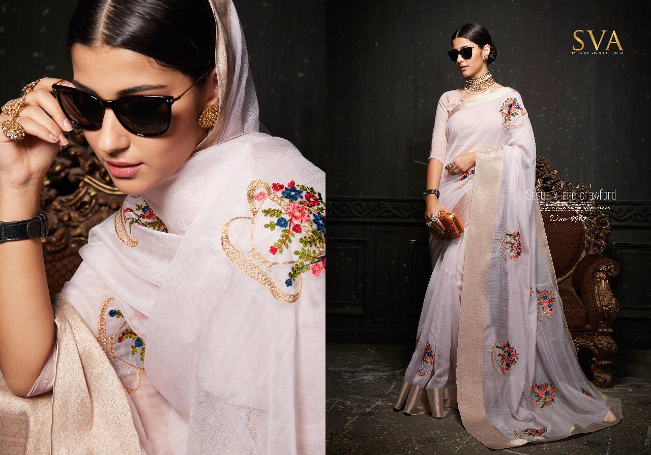 Panalal By Sva Designer Indian Traditional Wear Collection Beautiful Stylish Fancy Colorful Party Wear & Occasional Wear Pure Organza Sarees At Wholesale Price