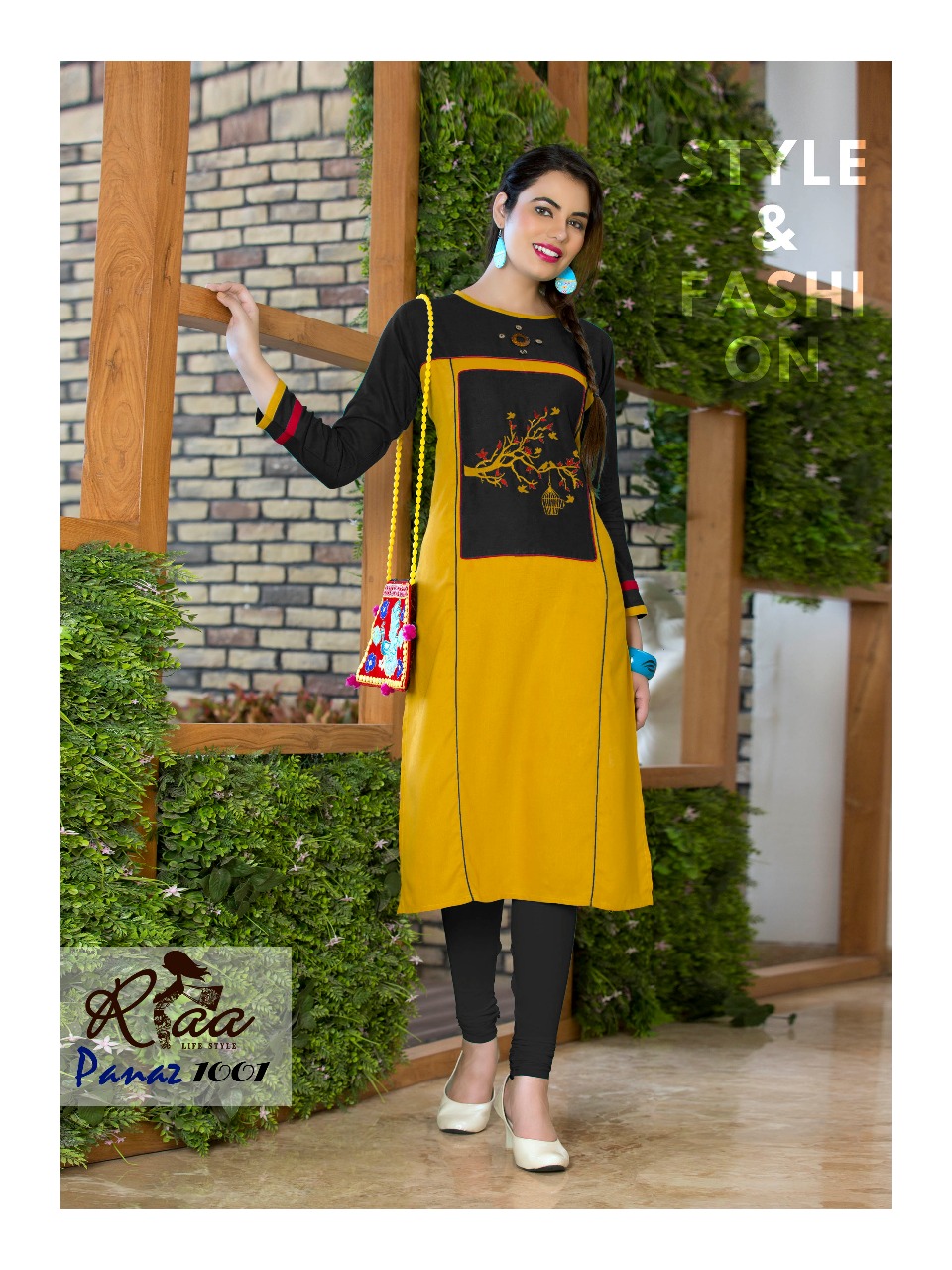 Panaz By Riaa Lifestyle 1001 To 1008 Series Beautiful Stylish Fancy Colorful Casual Wear & Ethnic Wear Premium Heavy Rayon Embroidered Kurtis At Wholesale Price