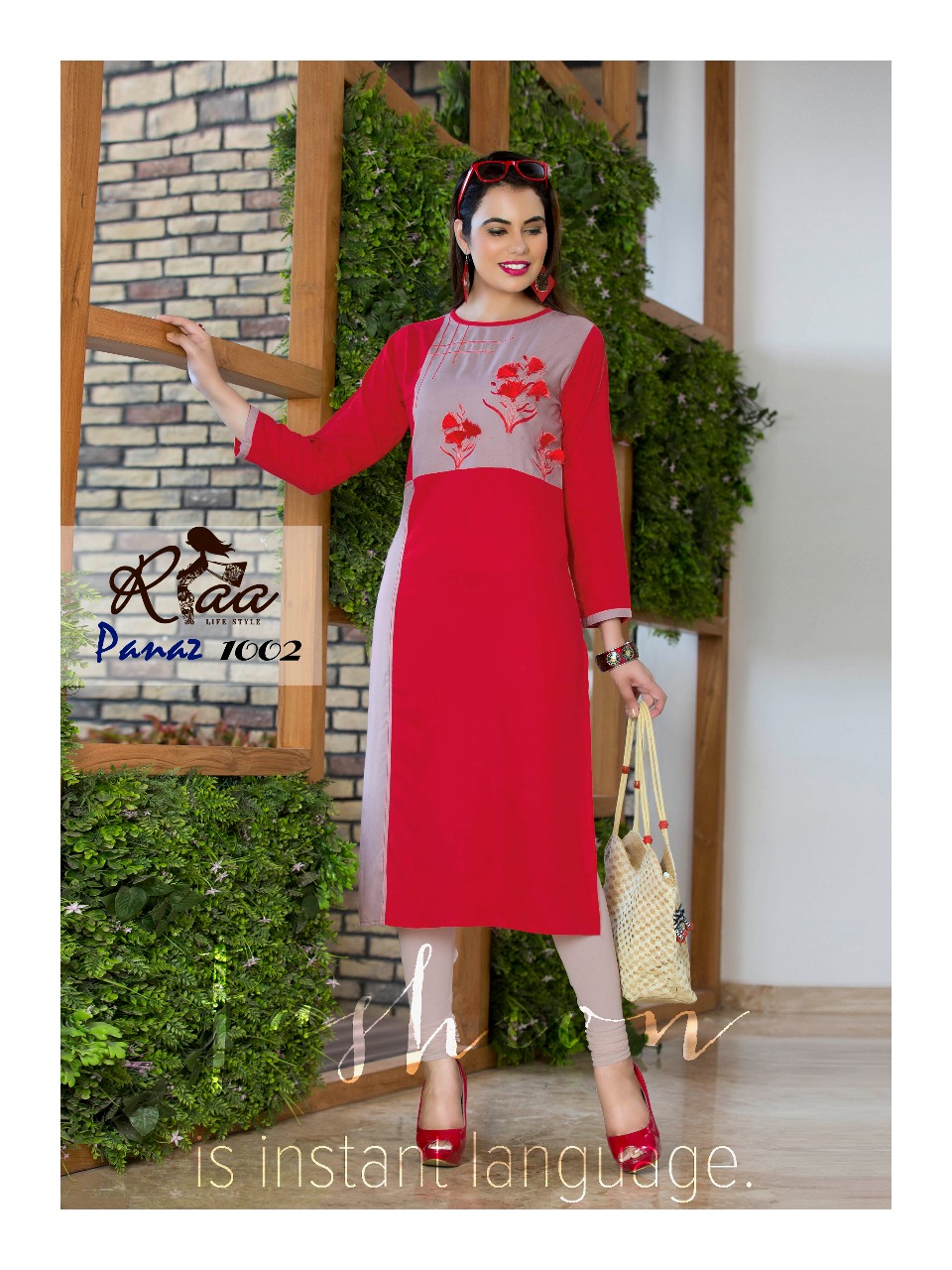 Panaz By Riaa Lifestyle 1001 To 1008 Series Beautiful Stylish Fancy Colorful Casual Wear & Ethnic Wear Premium Heavy Rayon Embroidered Kurtis At Wholesale Price