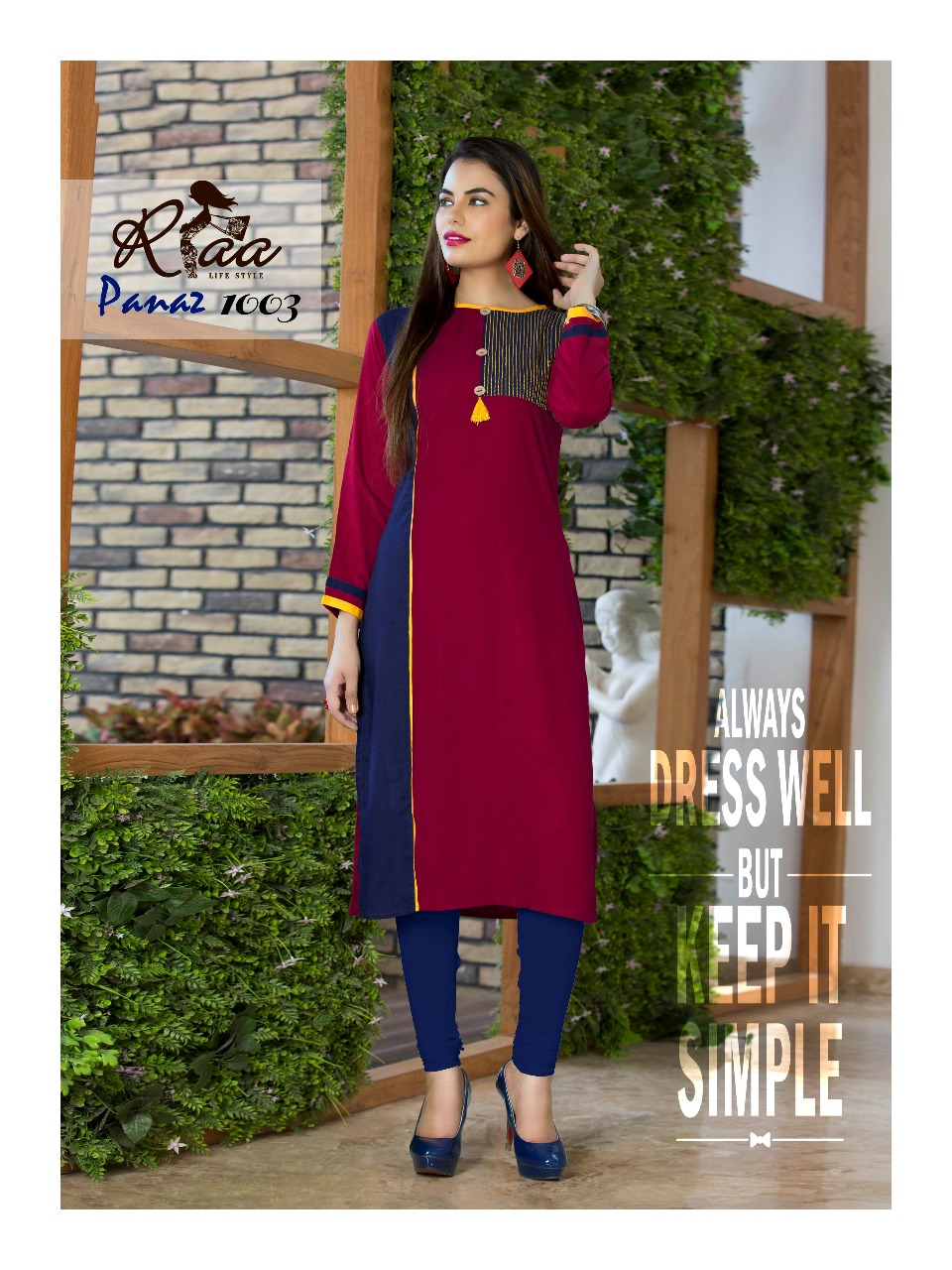 Panaz By Riaa Lifestyle 1001 To 1008 Series Beautiful Stylish Fancy Colorful Casual Wear & Ethnic Wear Premium Heavy Rayon Embroidered Kurtis At Wholesale Price