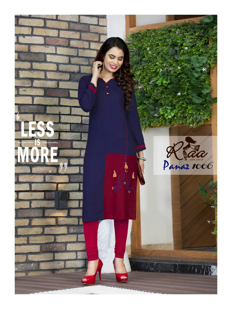Panaz By Riaa Lifestyle 1001 To 1008 Series Beautiful Stylish Fancy Colorful Casual Wear & Ethnic Wear Premium Heavy Rayon Embroidered Kurtis At Wholesale Price