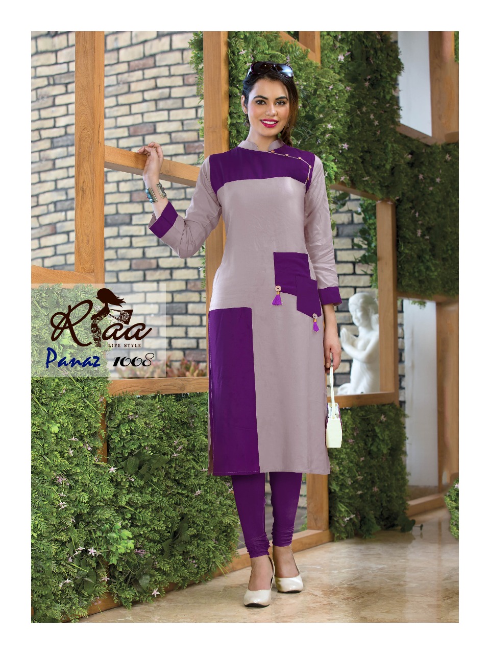 Panaz By Riaa Lifestyle 1001 To 1008 Series Beautiful Stylish Fancy Colorful Casual Wear & Ethnic Wear Premium Heavy Rayon Embroidered Kurtis At Wholesale Price