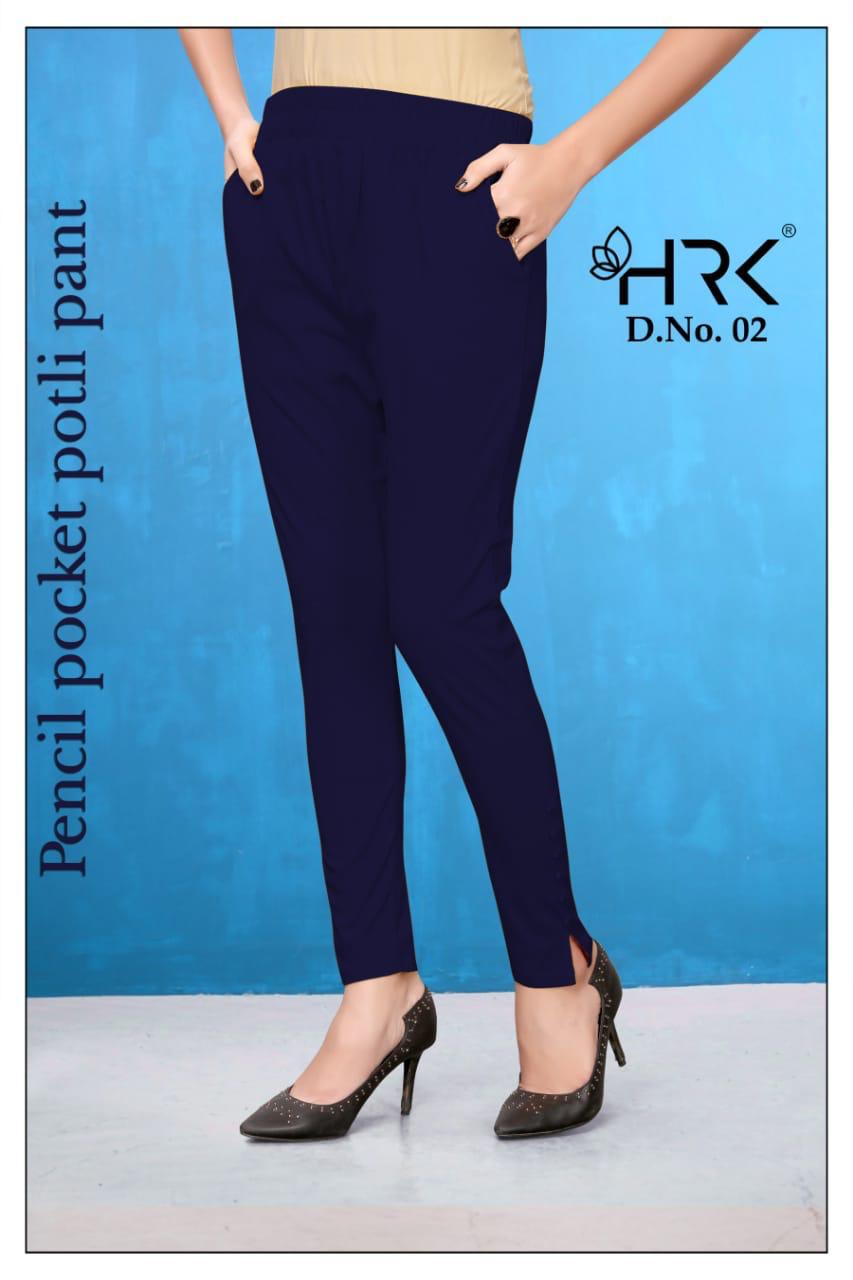 Pencil Pocket Pant By Hrk 01 To 08 Series Beautiful Colorful Stylish Fancy Casual Wear & Ethnic Wear & Ready To Wear Viscose Rayon Pants At Wholesale Price