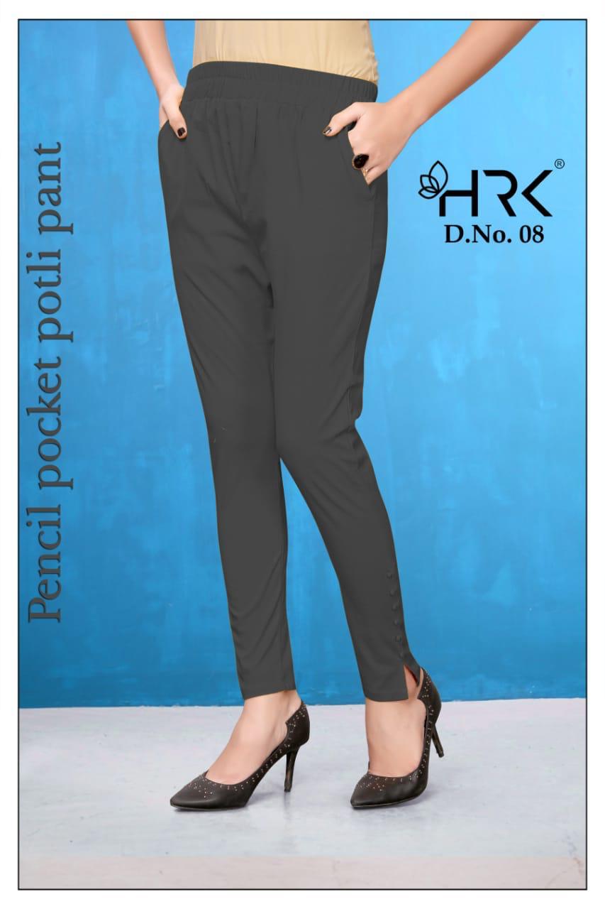 Pencil Pocket Pant By Hrk 01 To 08 Series Beautiful Colorful Stylish Fancy Casual Wear & Ethnic Wear & Ready To Wear Viscose Rayon Pants At Wholesale Price