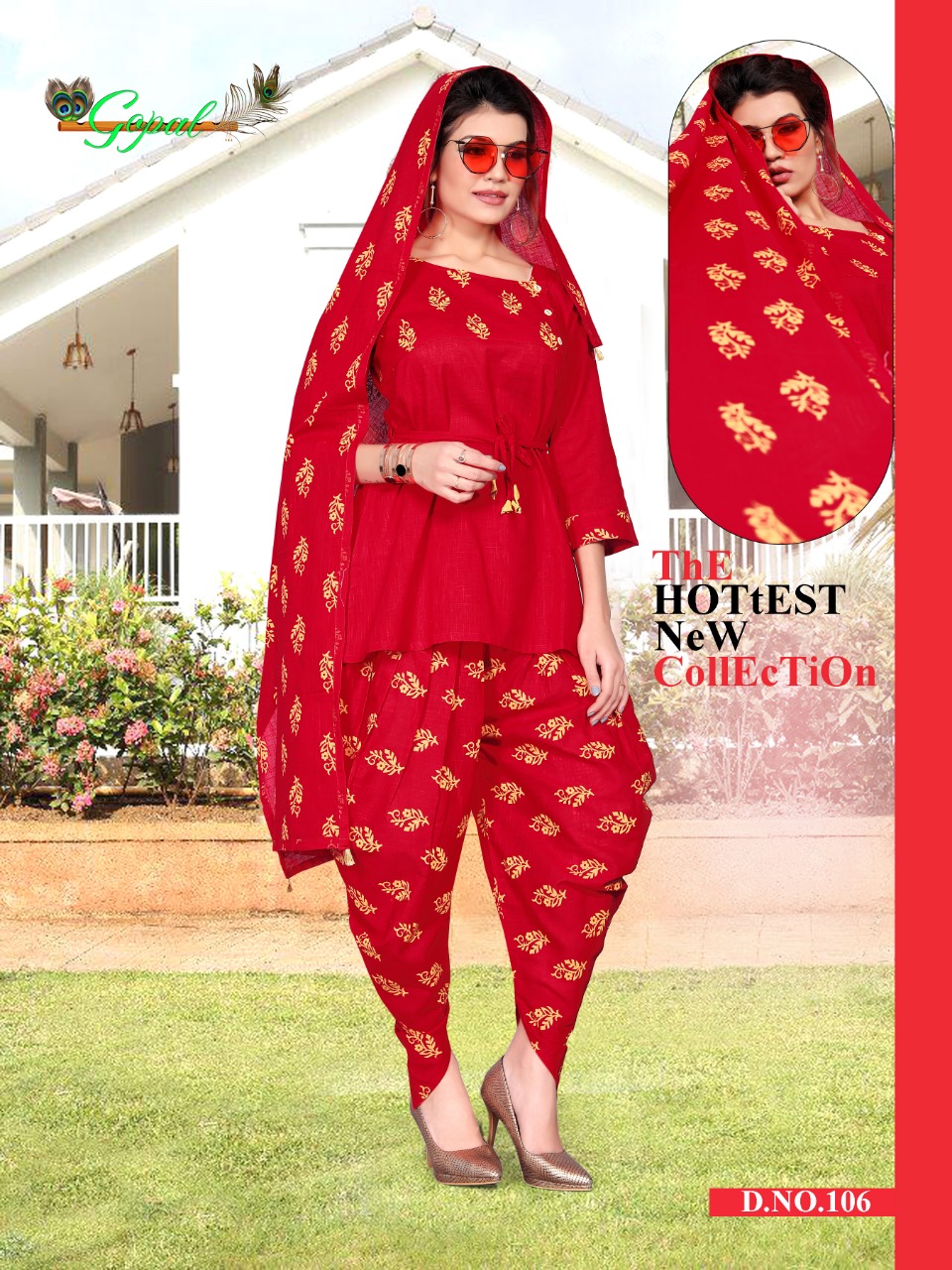 Panna Vol-1 By Gopal 101 To 110 Series Beautiful Colorful Stylish Fancy Casual Wear & Ethnic Wear & Ready To Wear Cotton Slub Mix Printed Kurtis At Wholesale Price
