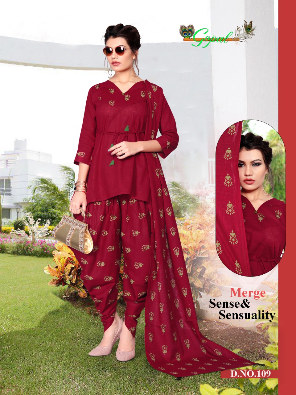 Panna Vol-1 By Gopal 101 To 110 Series Beautiful Colorful Stylish Fancy Casual Wear & Ethnic Wear & Ready To Wear Cotton Slub Mix Printed Kurtis At Wholesale Price