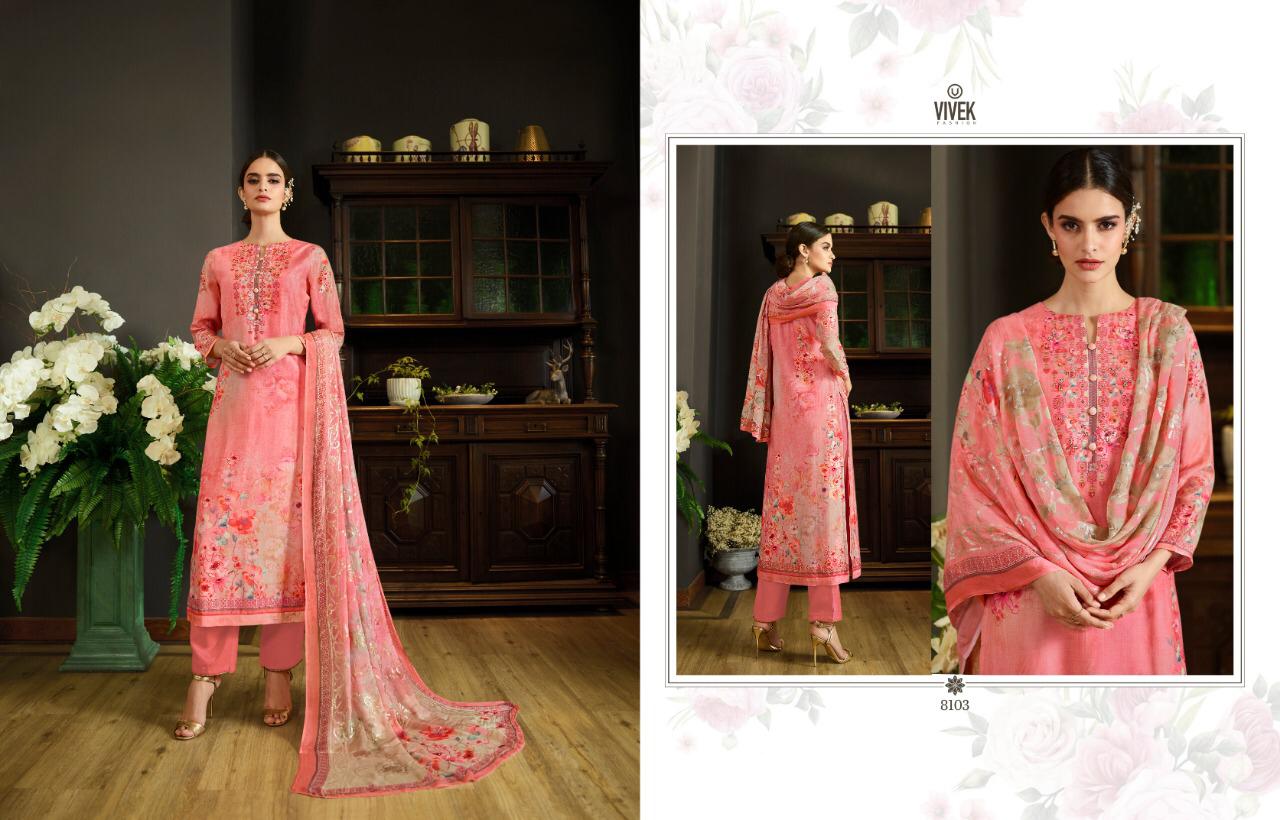 Parina Vol-2 By Vivek Fashion 31 To 38 Series Suits Collection Beautiful Stylish Fancy Colorful Casual Wear & Ethnic Wear Pure Cotton Silk Digital Printed With Embroidery Work Dresses At Wholesale Price