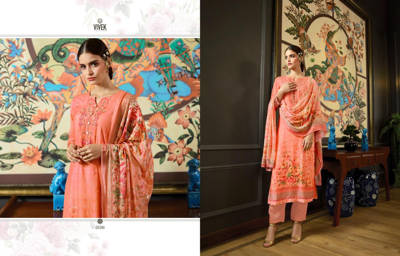Parina Vol-2 By Vivek Fashion 31 To 38 Series Suits Collection Beautiful Stylish Fancy Colorful Casual Wear & Ethnic Wear Pure Cotton Silk Digital Printed With Embroidery Work Dresses At Wholesale Price
