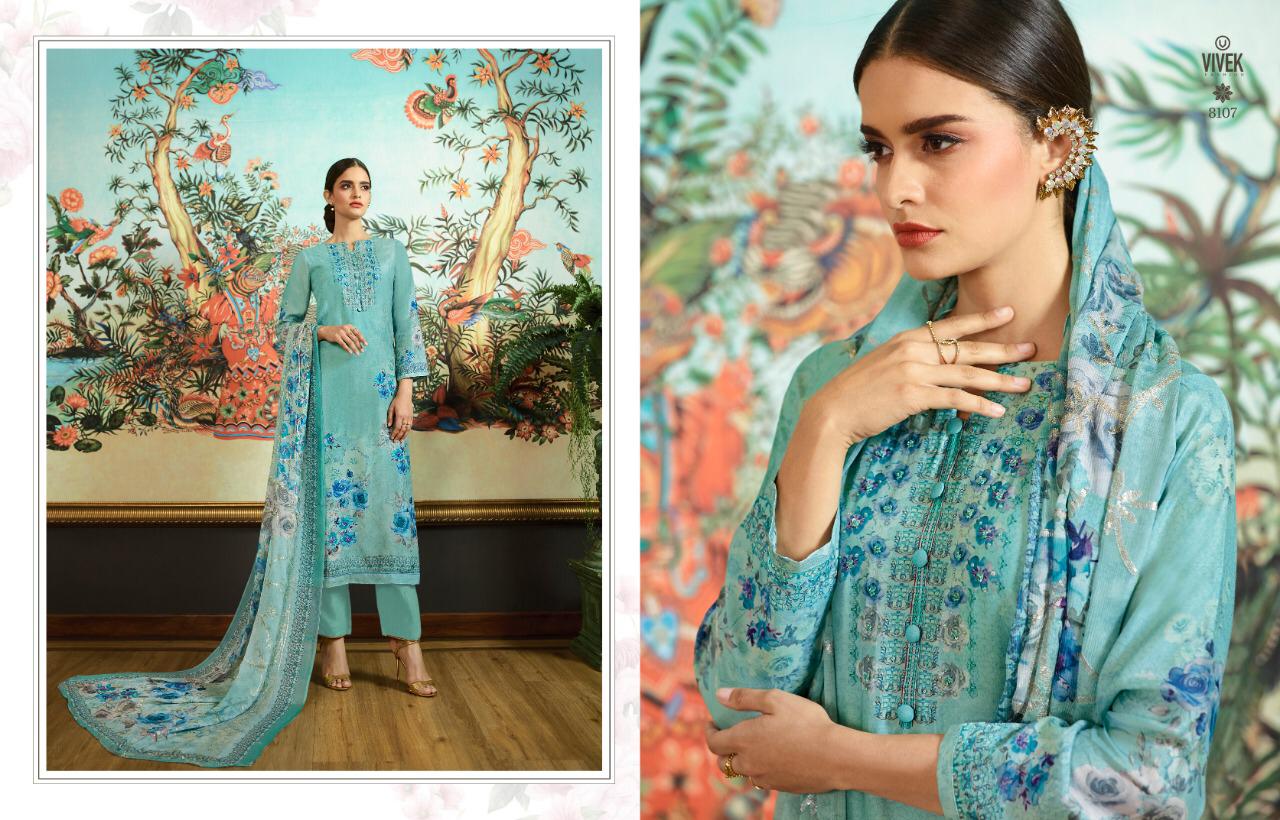 Parina Vol-2 By Vivek Fashion 31 To 38 Series Suits Collection Beautiful Stylish Fancy Colorful Casual Wear & Ethnic Wear Pure Cotton Silk Digital Printed With Embroidery Work Dresses At Wholesale Price