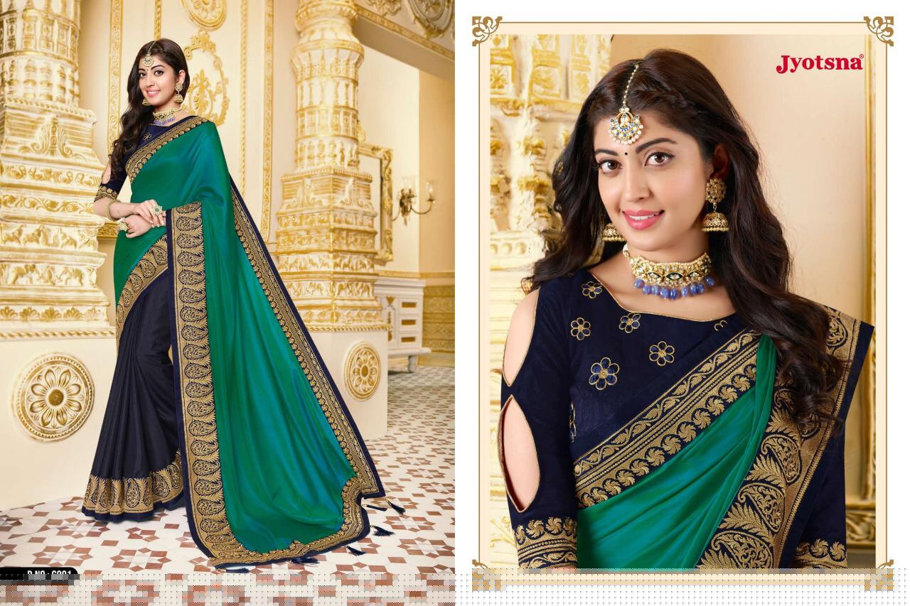 Parnitha By Jyotsana 6001 To 6016 Series Indian Traditional Wear Collection Beautiful Stylish Fancy Colorful Party Wear & Occasional Wear Fancy Sarees At Wholesale Price