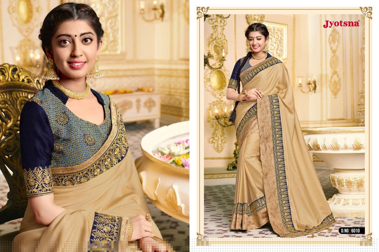 Parnitha By Jyotsana 6001 To 6016  Series Indian Traditional Wear Collection Beautiful Stylish Fancy Colorful Party Wear & Occasional Wear Fancy Sarees At Wholesale Price