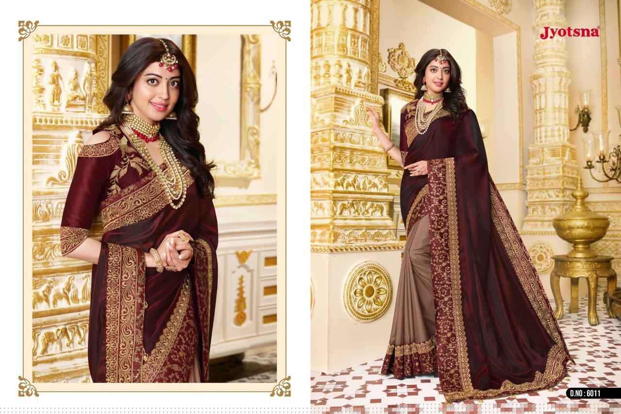 Parnitha By Jyotsana 6001 To 6016 Series Indian Traditional Wear Collection Beautiful Stylish Fancy Colorful Party Wear & Occasional Wear Fancy Sarees At Wholesale Price