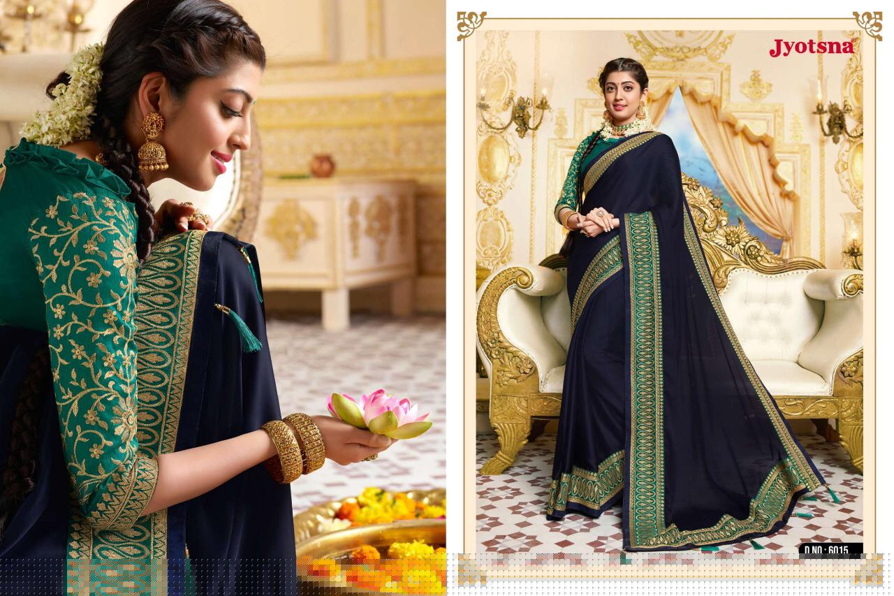 Parnitha By Jyotsana 6001 To 6016 Series Indian Traditional Wear Collection Beautiful Stylish Fancy Colorful Party Wear & Occasional Wear Fancy Sarees At Wholesale Price