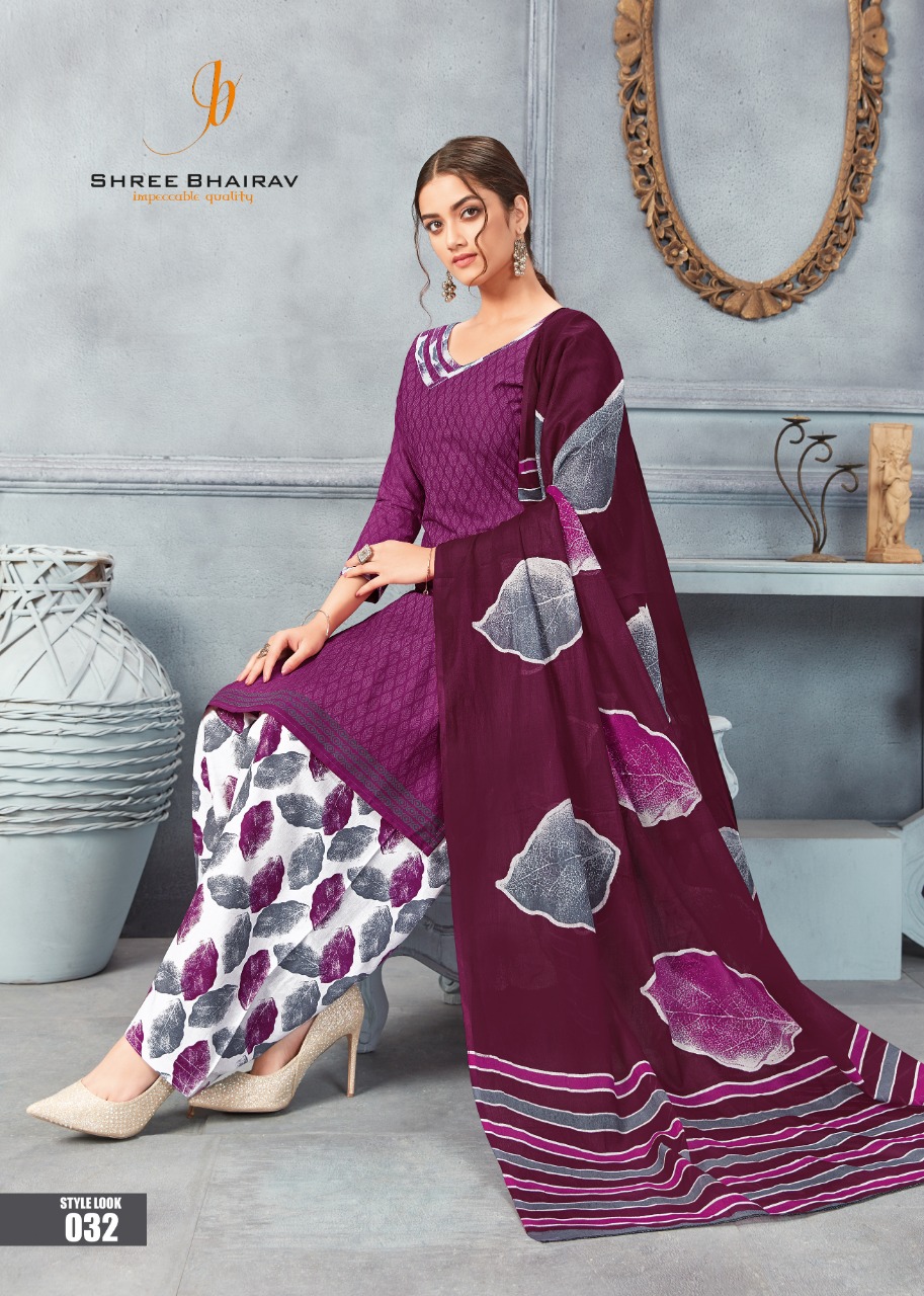 Patiala Babes Vol-5 By Shree Bhairav 021 To 032 Series Designer Patiyala Suits Collection Beautiful Stylish Fancy Colorful Party Wear & Occasional Wear Cotton Printed Dresses At Wholesale Price