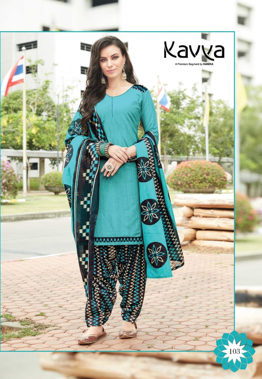 Patiala House By Kavya 101 To 112 Series Beautiful Suits Stylish Colorful Fancy Casual Wear & Ethnic Wear Pure Cotton Print Dresses At Wholesale Price