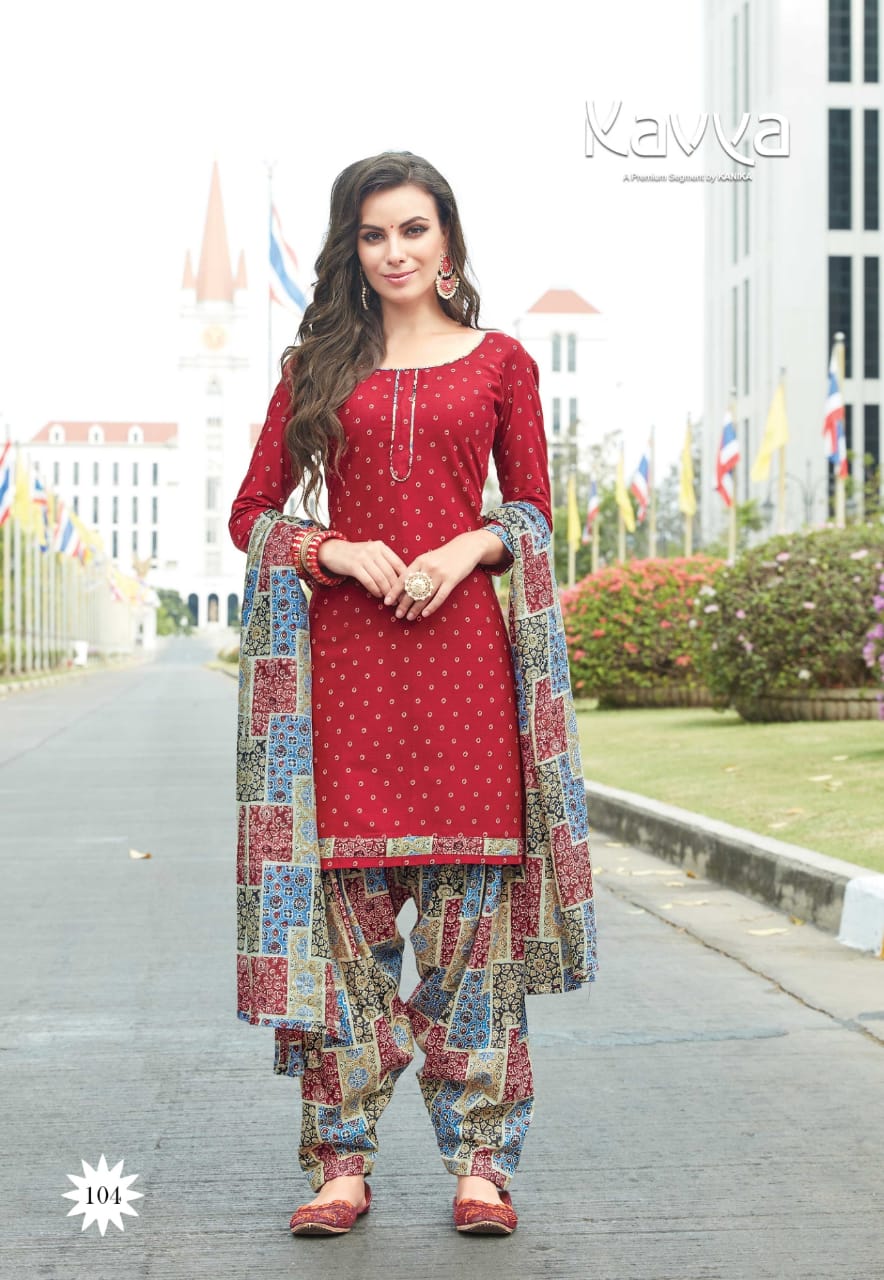 Patiala House By Kavya 101 To 112 Series Beautiful Suits Stylish Colorful Fancy Casual Wear & Ethnic Wear Pure Cotton Print Dresses At Wholesale Price