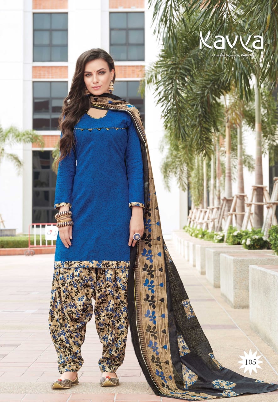 Patiala House By Kavya 101 To 112 Series Beautiful Suits Stylish Colorful Fancy Casual Wear & Ethnic Wear Pure Cotton Print Dresses At Wholesale Price