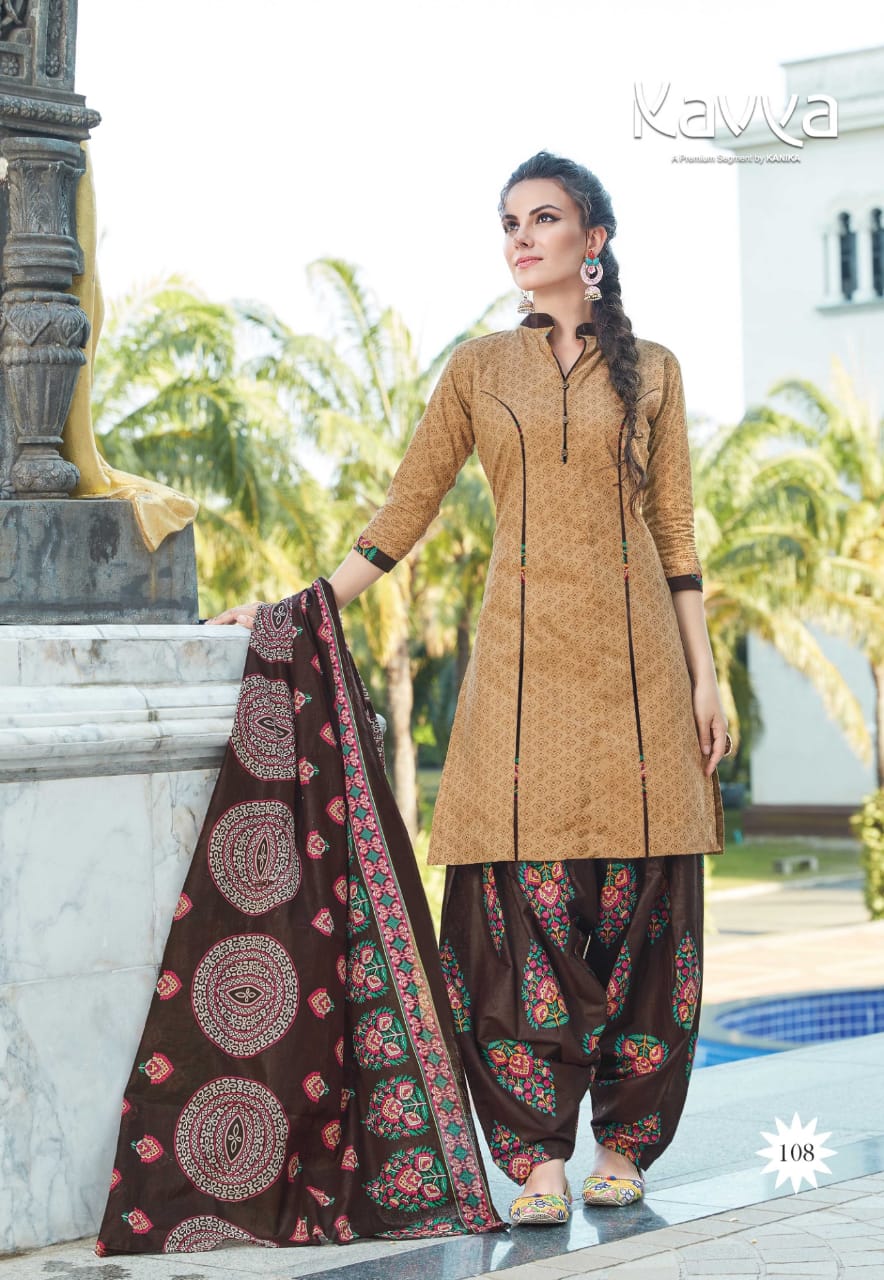 Patiala House By Kavya 101 To 112 Series Beautiful Suits Stylish Colorful Fancy Casual Wear & Ethnic Wear Pure Cotton Print Dresses At Wholesale Price