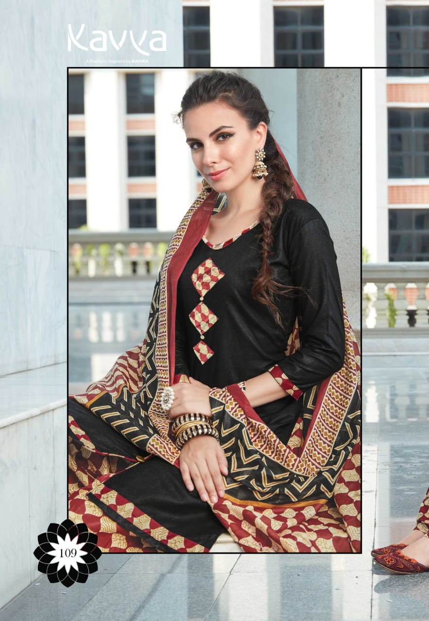 Patiala House By Kavya 101 To 112 Series Beautiful Suits Stylish Colorful Fancy Casual Wear & Ethnic Wear Pure Cotton Print Dresses At Wholesale Price