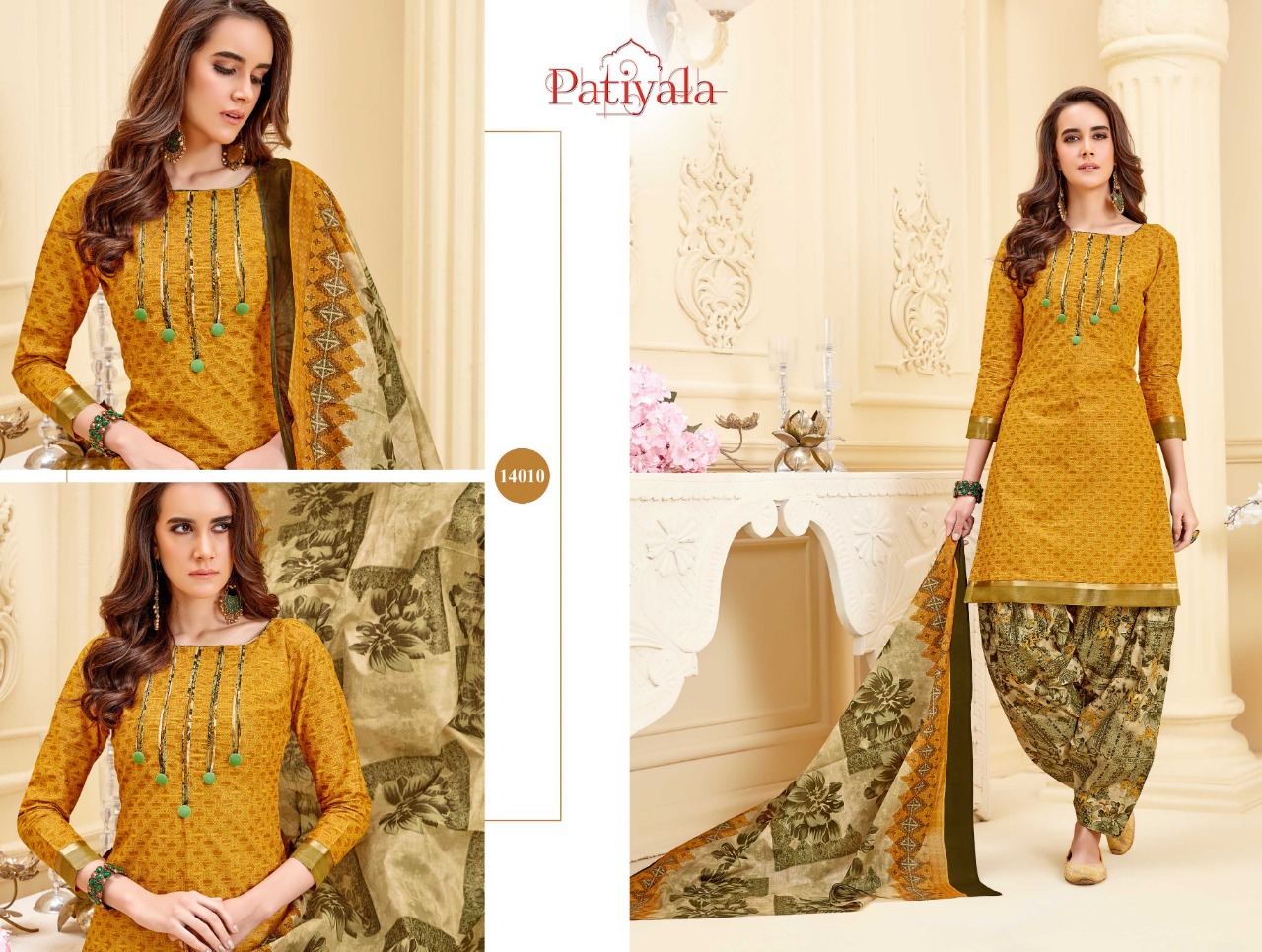 Patiyala Vol-14 By Ganesha 14004 To 14015 Series Indian Traditional Wear Collection Beautiful Stylish Fancy Colorful Party Wear & Occasional Wear Cotton Printed Dress At Wholesale Price