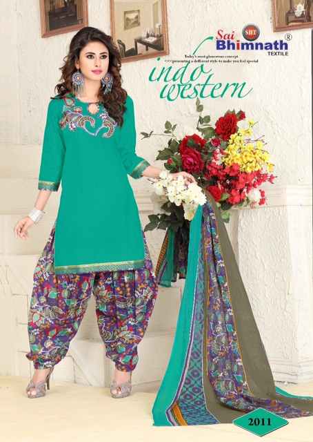 Patiyala Vol-2 By Sai Bhimnath Textiles 2001 To 2012 Series Beautiful Patiyala Suits Stylish Fancy Colorful Casual Wear & Ethnic Wear Cotton Printed Dresses At Wholesale Price