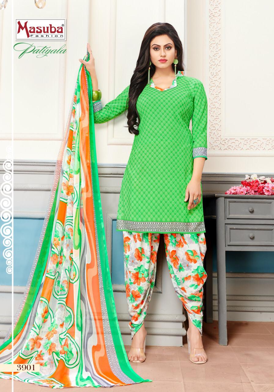Patiyala Vol-39 By Masuba Fashion 3901 To 3910 Series Indian Traditional Wear Collection Beautiful Stylish Fancy Colorful Party Wear & Wear Crepe Printed Dress At Wholesale Price