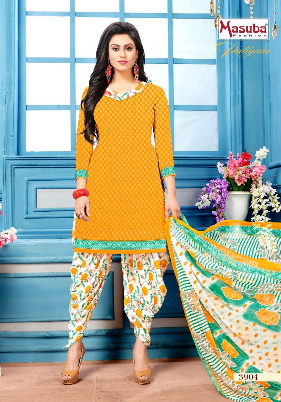 Patiyala Vol-39 By Masuba Fashion 3901 To 3910 Series Indian Traditional Wear Collection Beautiful Stylish Fancy Colorful Party Wear & Wear Crepe Printed Dress At Wholesale Price