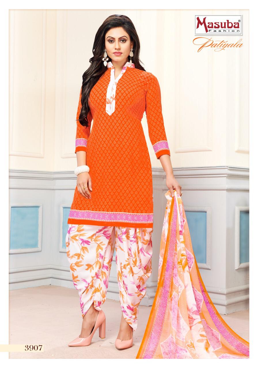 Patiyala Vol-39 By Masuba Fashion 3901 To 3910 Series Indian Traditional Wear Collection Beautiful Stylish Fancy Colorful Party Wear & Wear Crepe Printed Dress At Wholesale Price