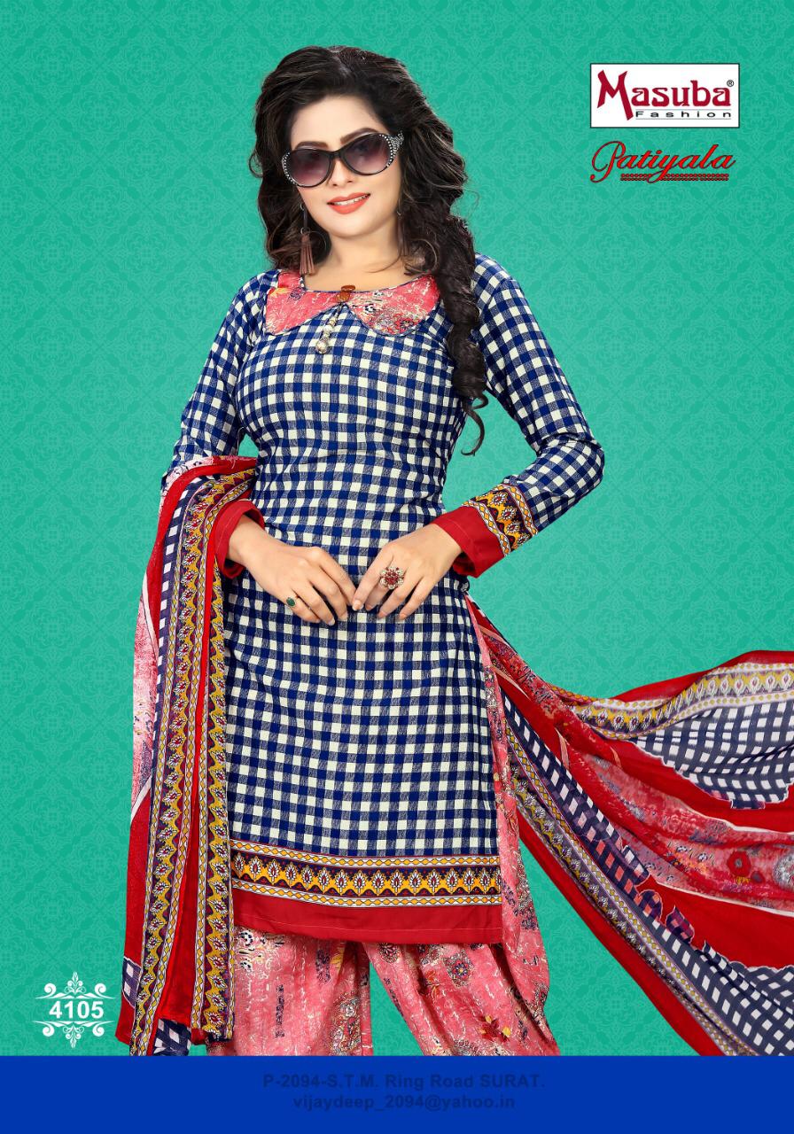 Patiyala Vol-41 By Masuba Fashion 4101 To 4110 Series Indian Traditional Wear Collection Beautiful Stylish Fancy Colorful Party Wear & Wear Crepe Printed Dress At Wholesale Price