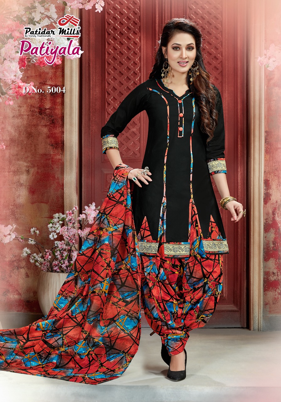 Patiyala Vol-5 By Patidar Mills 5001 To 5012 Series Beautiful Patiyala Suits Colorful Stylish Fancy Colorful Casual Wear & Ethnic Wear Pure Cotton Dresses At Wholesale Price