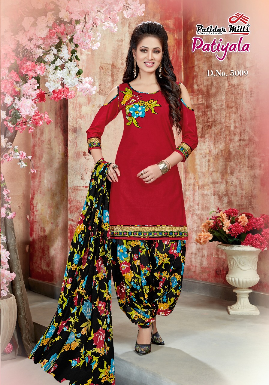 Patiyala Vol-5 By Patidar Mills 5001 To 5012 Series Beautiful Patiyala Suits Colorful Stylish Fancy Colorful Casual Wear & Ethnic Wear Pure Cotton Dresses At Wholesale Price