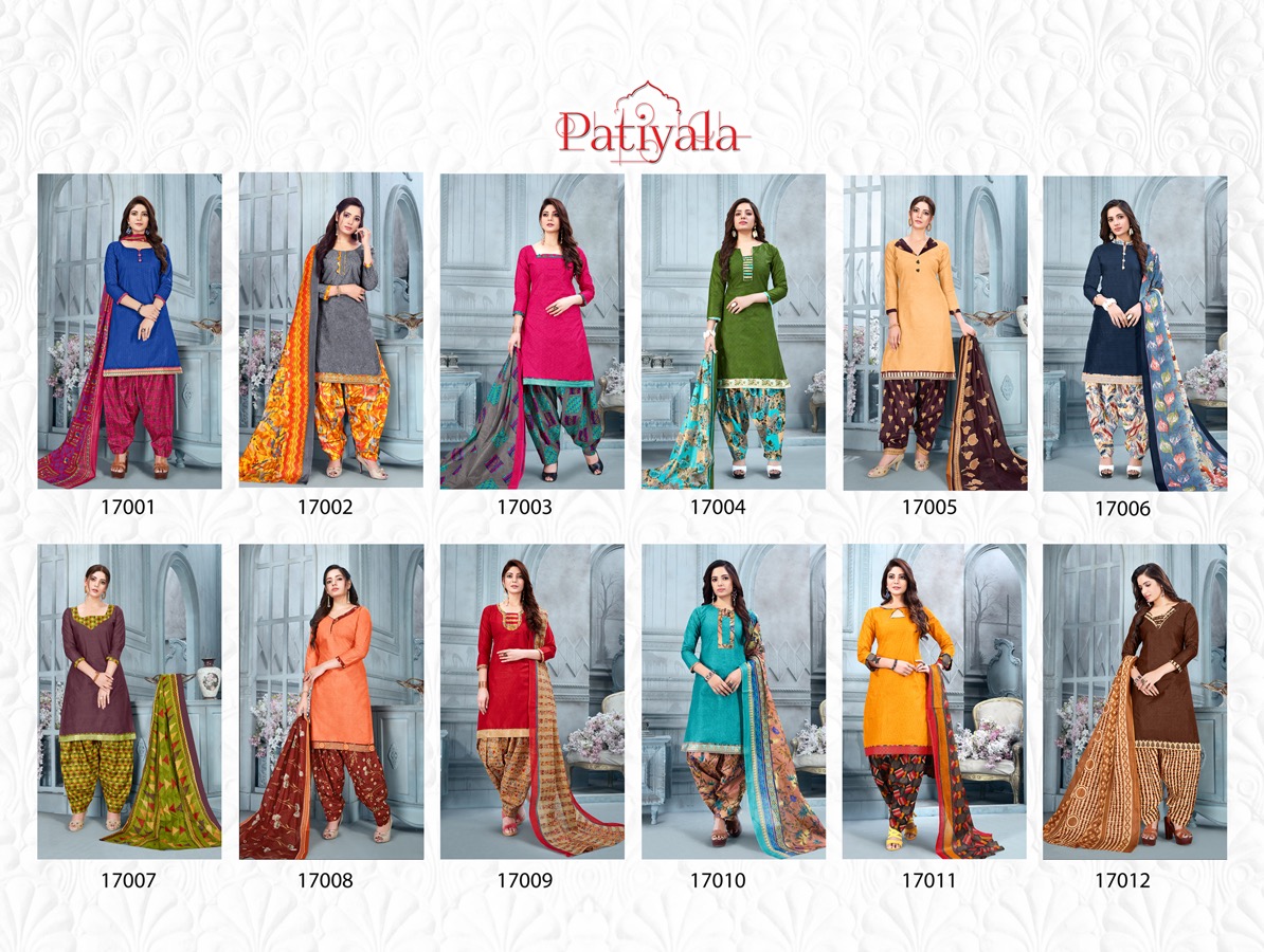 Patiyala Vol-17 By Ganesha 17001 To 17012 Series Beautiful Suits Stylish Fancy Colorful Casual Wear & Ethnic Wear Cotton Printed Dresses At Wholesale Price