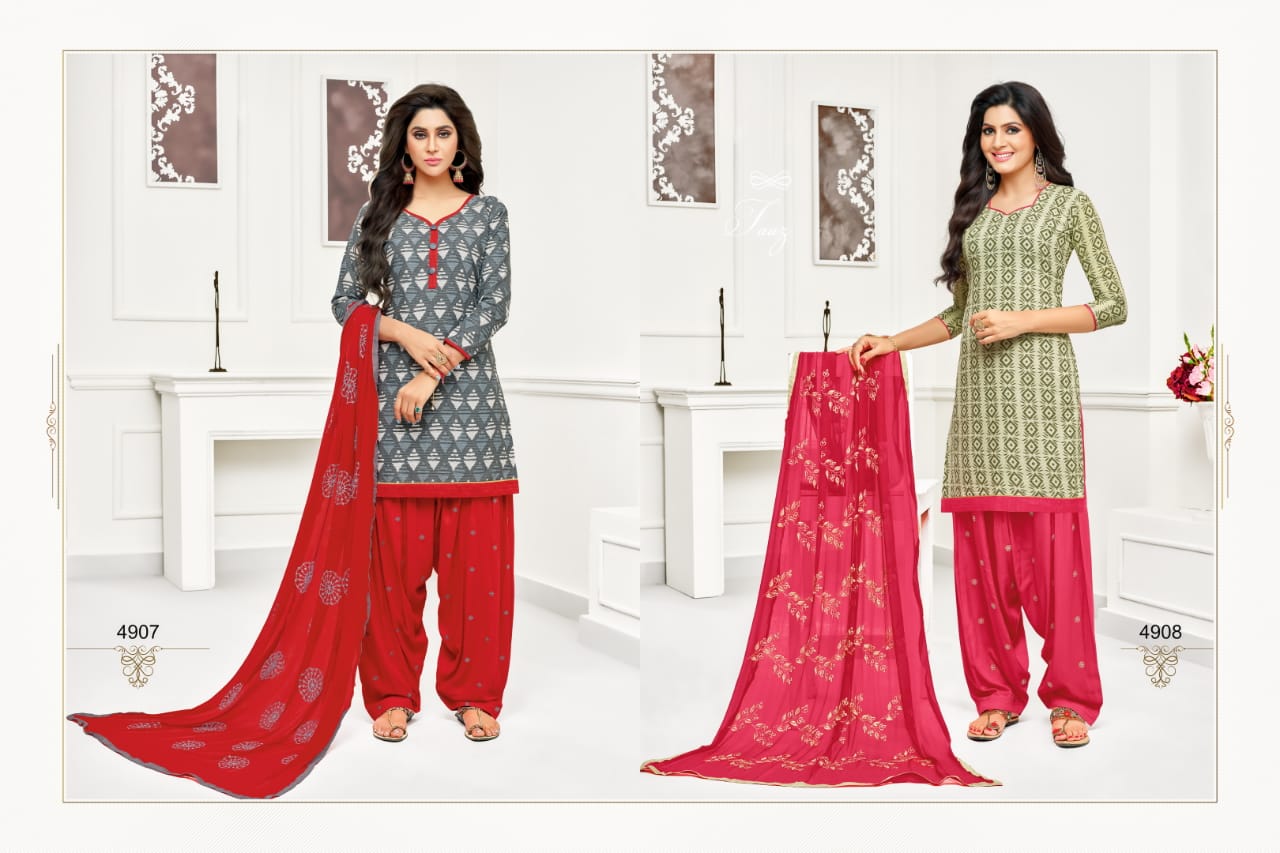 Patiyala By Rr Fashion 4901 To 4912 Series Patiyala Suits Beautiful Suits Colorful Stylish Fancy Casual Wear & Ethnic Wear Cotton Lining Printed Dresses At Wholesale Price