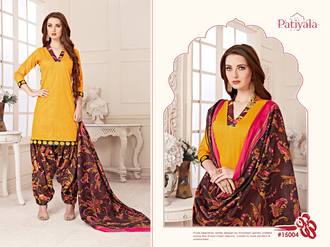 Patiyala Vol-15 By Ganesha 15003 To 15014 Series Beautiful Collection Suits Stylish Fancy Colorful Casual Wear & Ethnic Wear Cotton Print Dresses At Wholesale Price