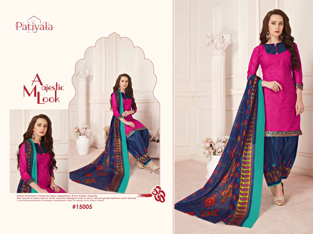 Patiyala Vol-15 By Ganesha 15003 To 15014 Series Beautiful Collection Suits Stylish Fancy Colorful Casual Wear & Ethnic Wear Cotton Print Dresses At Wholesale Price