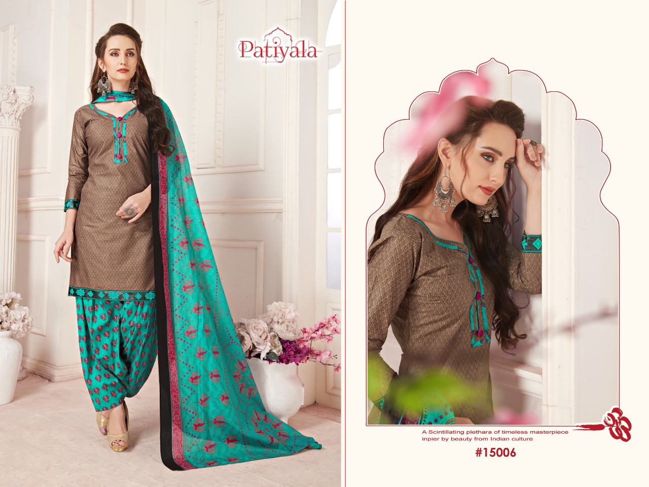 Patiyala Vol-15 By Ganesha 15003 To 15014 Series Beautiful Collection Suits Stylish Fancy Colorful Casual Wear & Ethnic Wear Cotton Print Dresses At Wholesale Price
