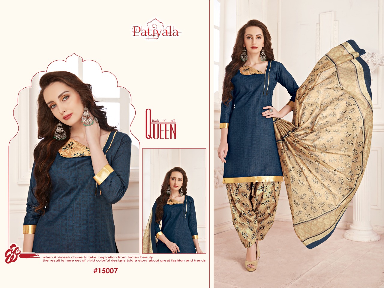 Patiyala Vol-15 By Ganesha 15003 To 15014 Series Beautiful Collection Suits Stylish Fancy Colorful Casual Wear & Ethnic Wear Cotton Print Dresses At Wholesale Price