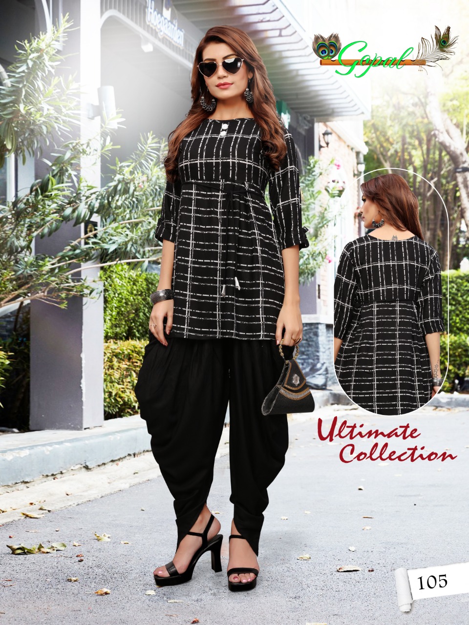 Patola Vol-1 By Gopal 101 To 108 Series Beautiful Colorful Stylish Fancy Casual Wear & Ethnic Wear & Ready To Wear Pure Rayon Printed Kurtis & Dhotis At Wholesale Price