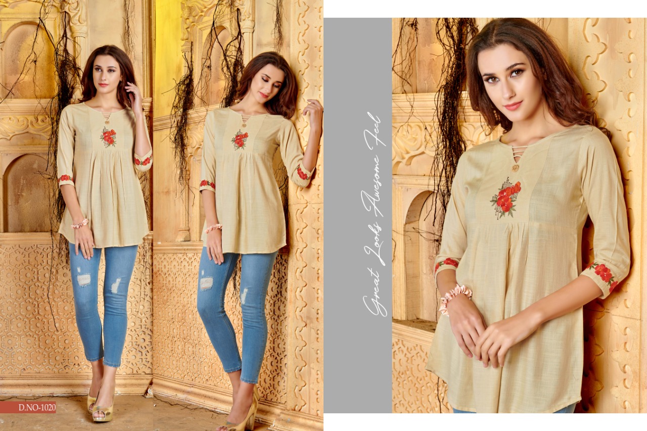 Patola By Chhabili 1017 To 1026 Series Beautiful Stylish Colorful Fancy Party Wear & Ethnic Wear & Ready To Wear Rayon Slub Embroidered Kurtis At Wholesale Price