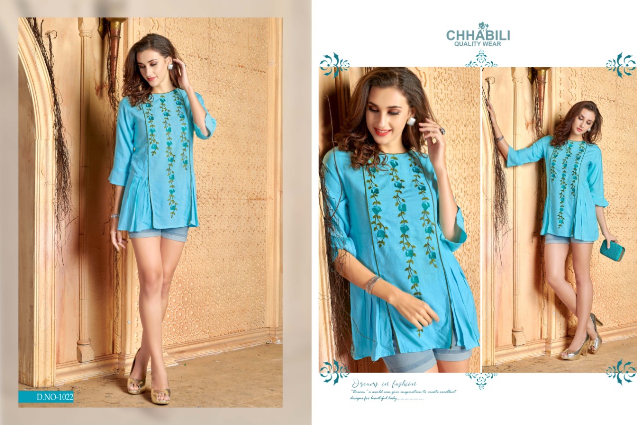 Patola By Chhabili 1017 To 1026 Series Beautiful Stylish Colorful Fancy Party Wear & Ethnic Wear & Ready To Wear Rayon Slub Embroidered Kurtis At Wholesale Price