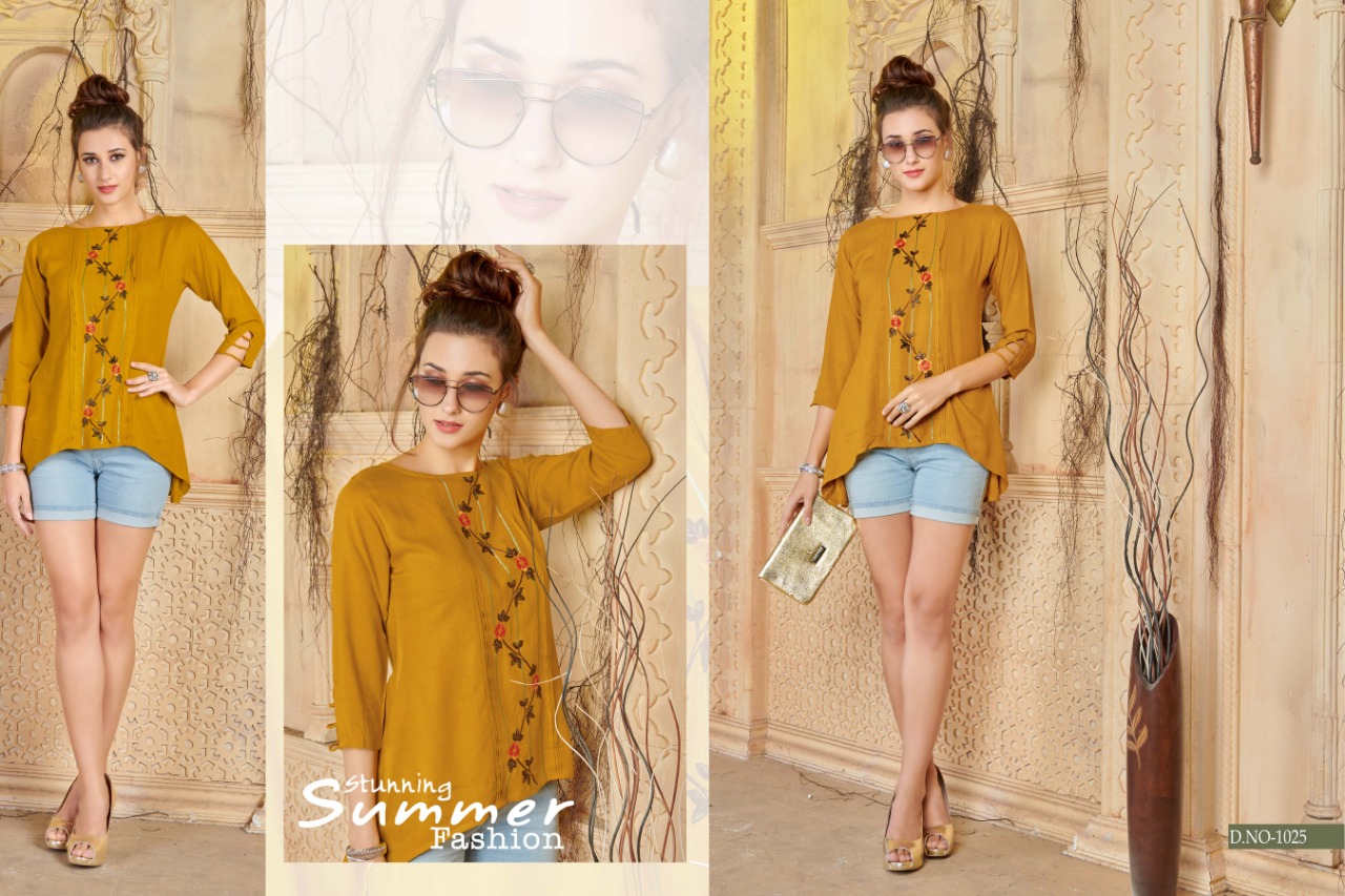 Patola By Chhabili 1017 To 1026 Series Beautiful Stylish Colorful Fancy Party Wear & Ethnic Wear & Ready To Wear Rayon Slub Embroidered Kurtis At Wholesale Price